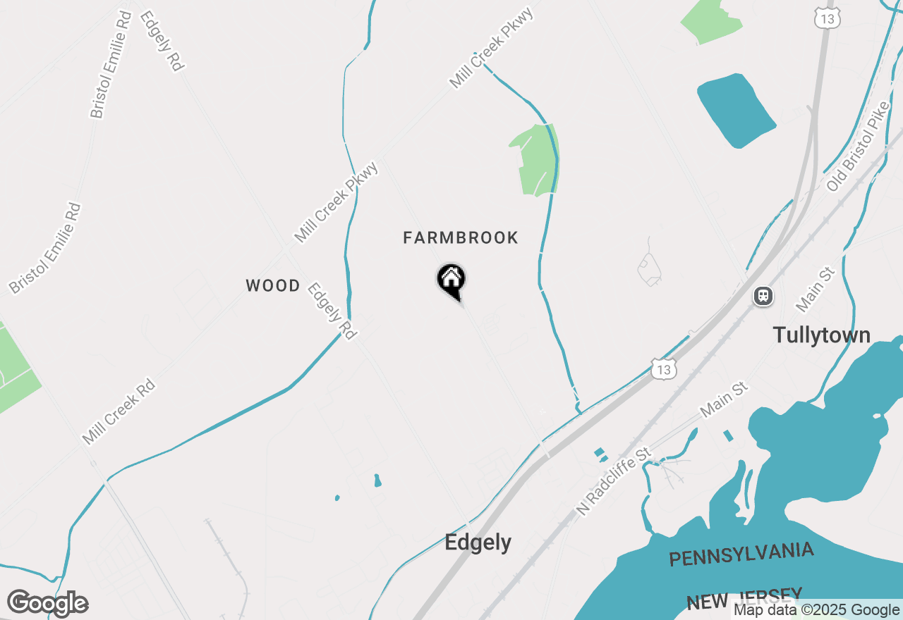 Map of 208 Dogwood Drive, Levittown, PA 19055