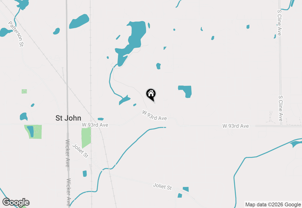 Map of 9192 Settlers Ridge, St. John, IN 46373