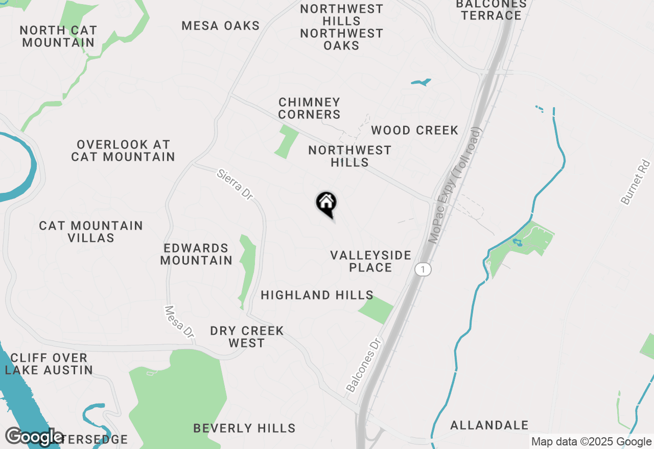 Map of 6203 Shadow Valley Dr #A, Austin, TX 78731