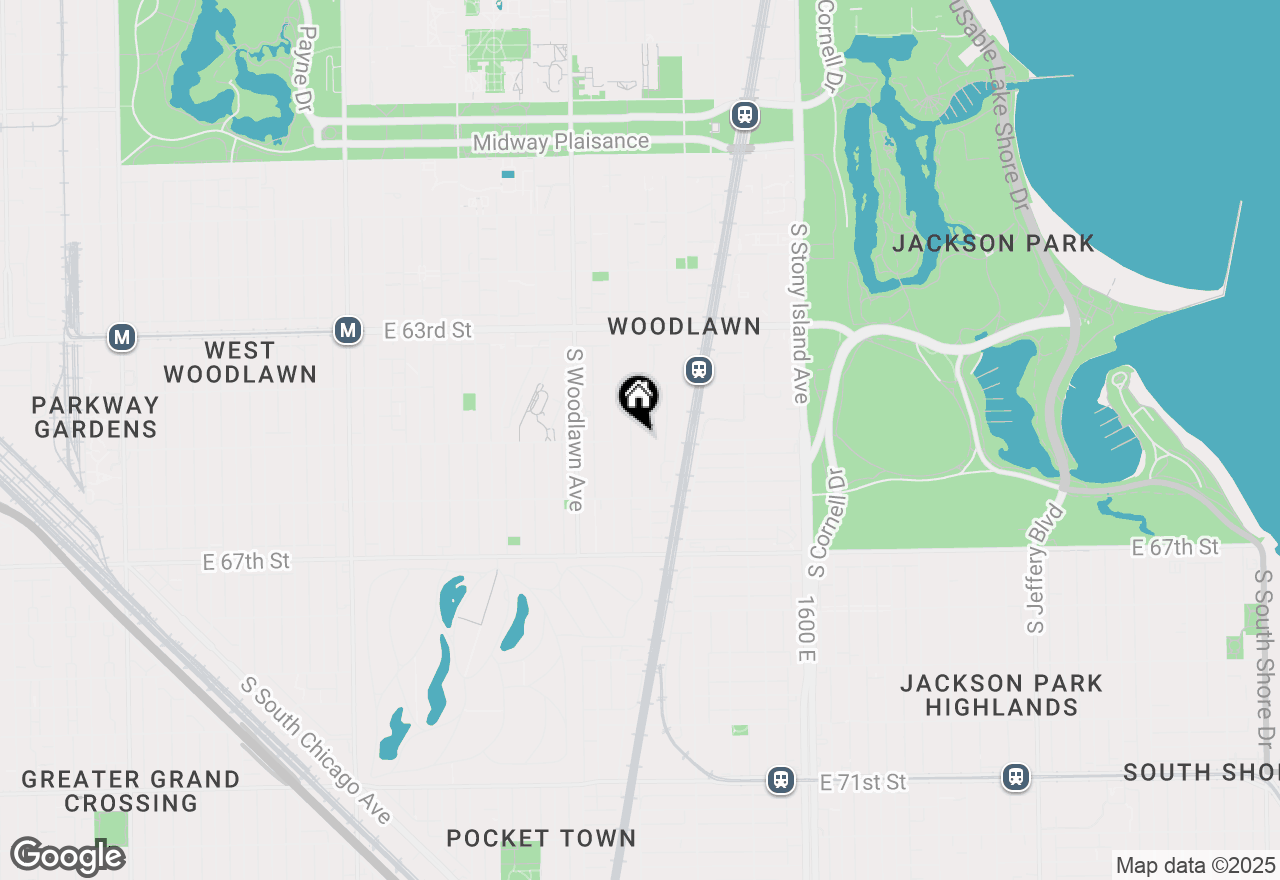 Map of 6460 S Kenwood Avenue, Chicago, IL 60637