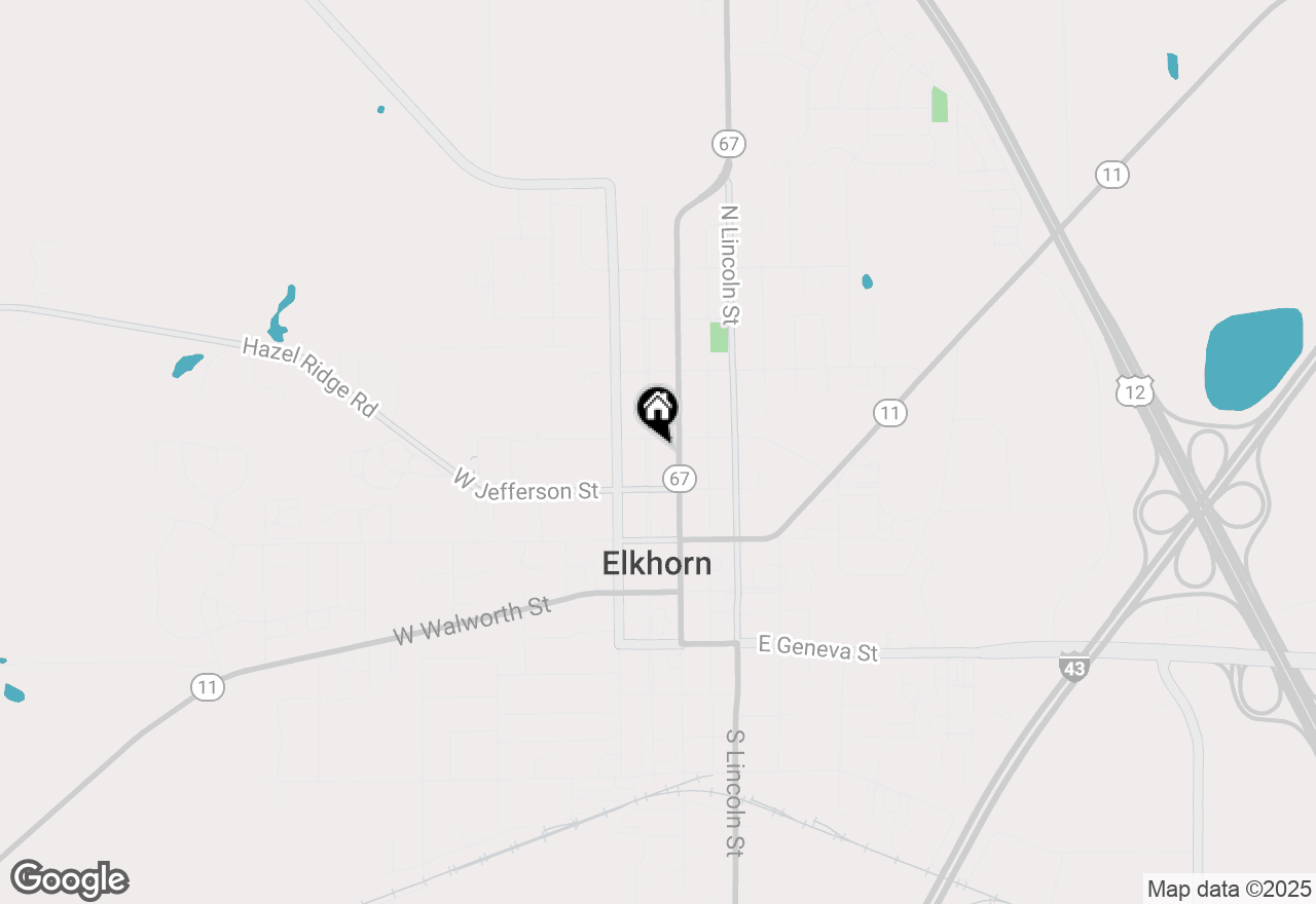 Map of 219 N Broad St, Elkhorn, WI 53121