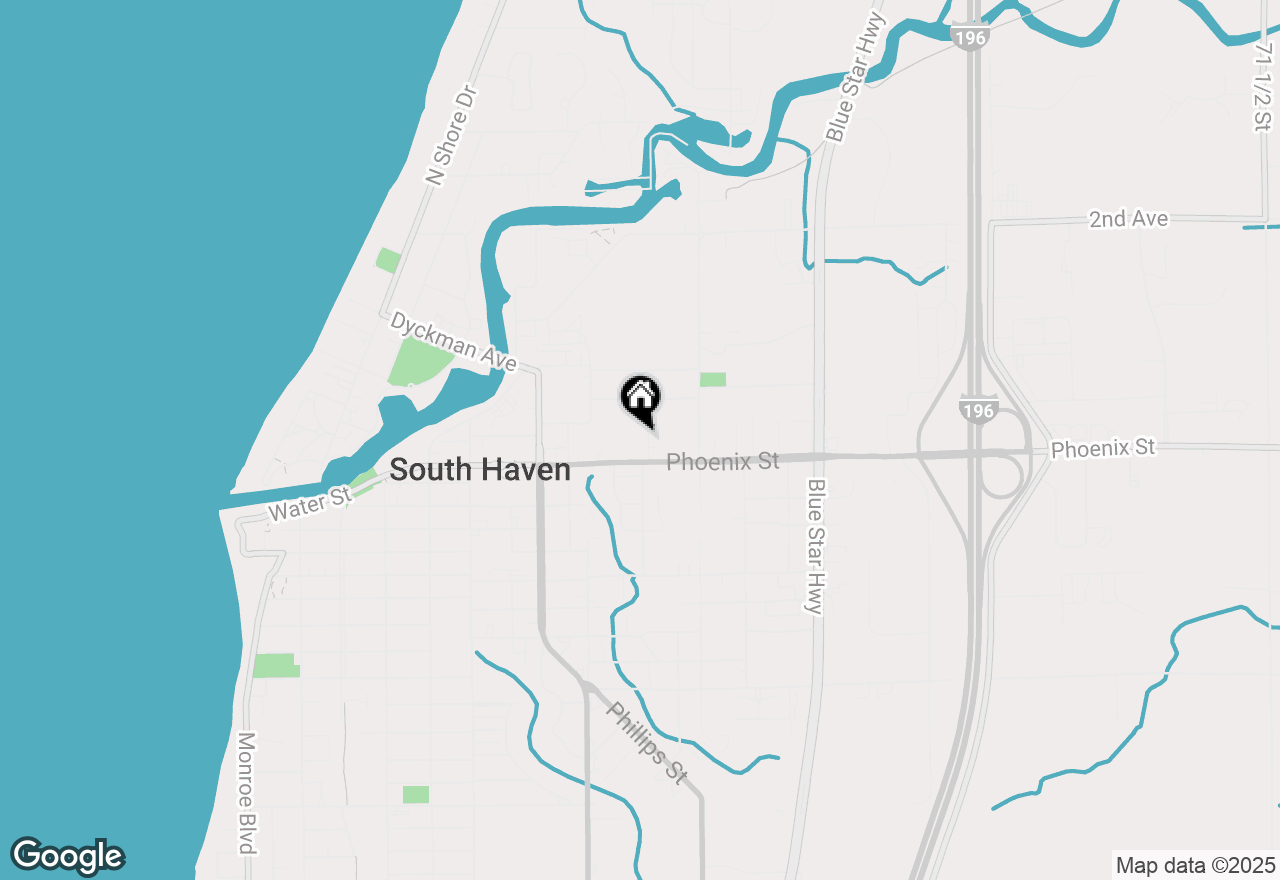 Map of 264 Hubbard Street, South Haven, MI 49090