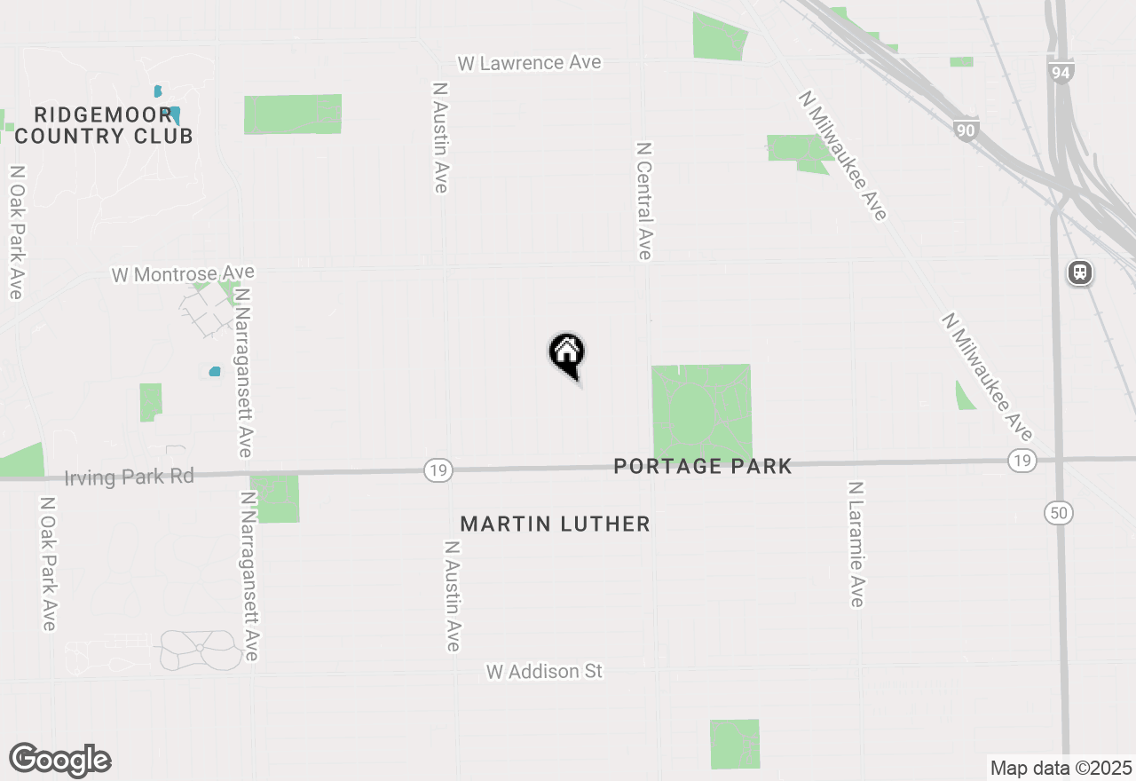 Map of 4130 N Mango Avenue, Chicago, IL 60634