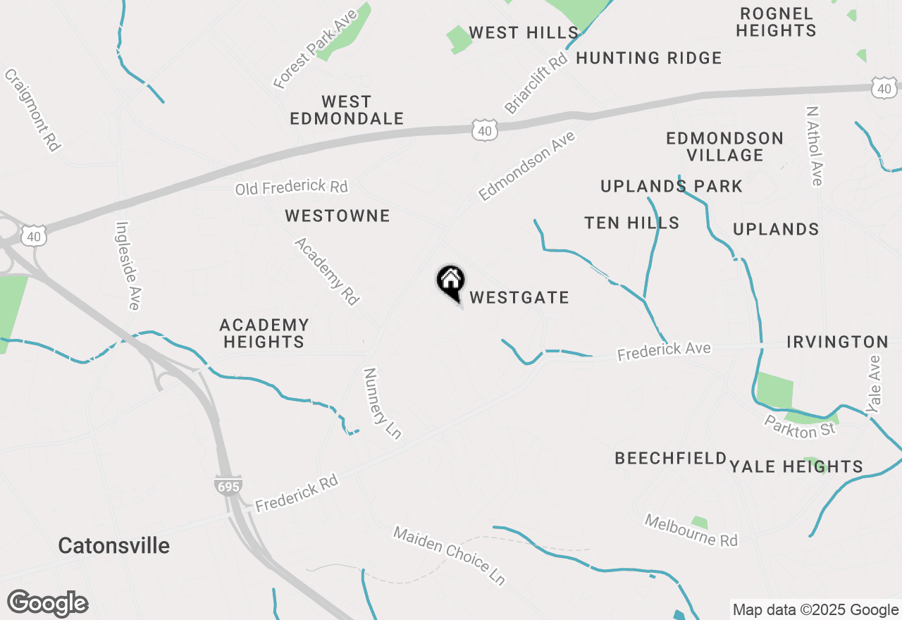 Map of 315 Westowne Road, Baltimore, MD 21229