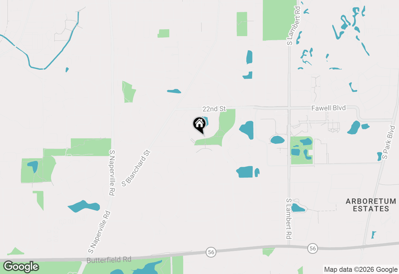 Map of 1150 Casa Solana Drive, Wheaton, IL 60189