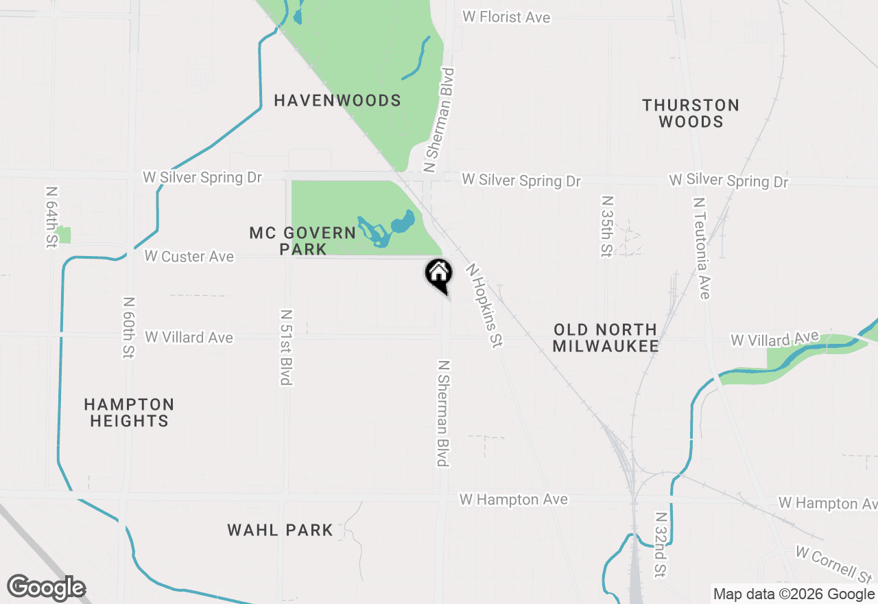 Map of 5269 N Sherman Blvd, Milwaukee, WI 53209