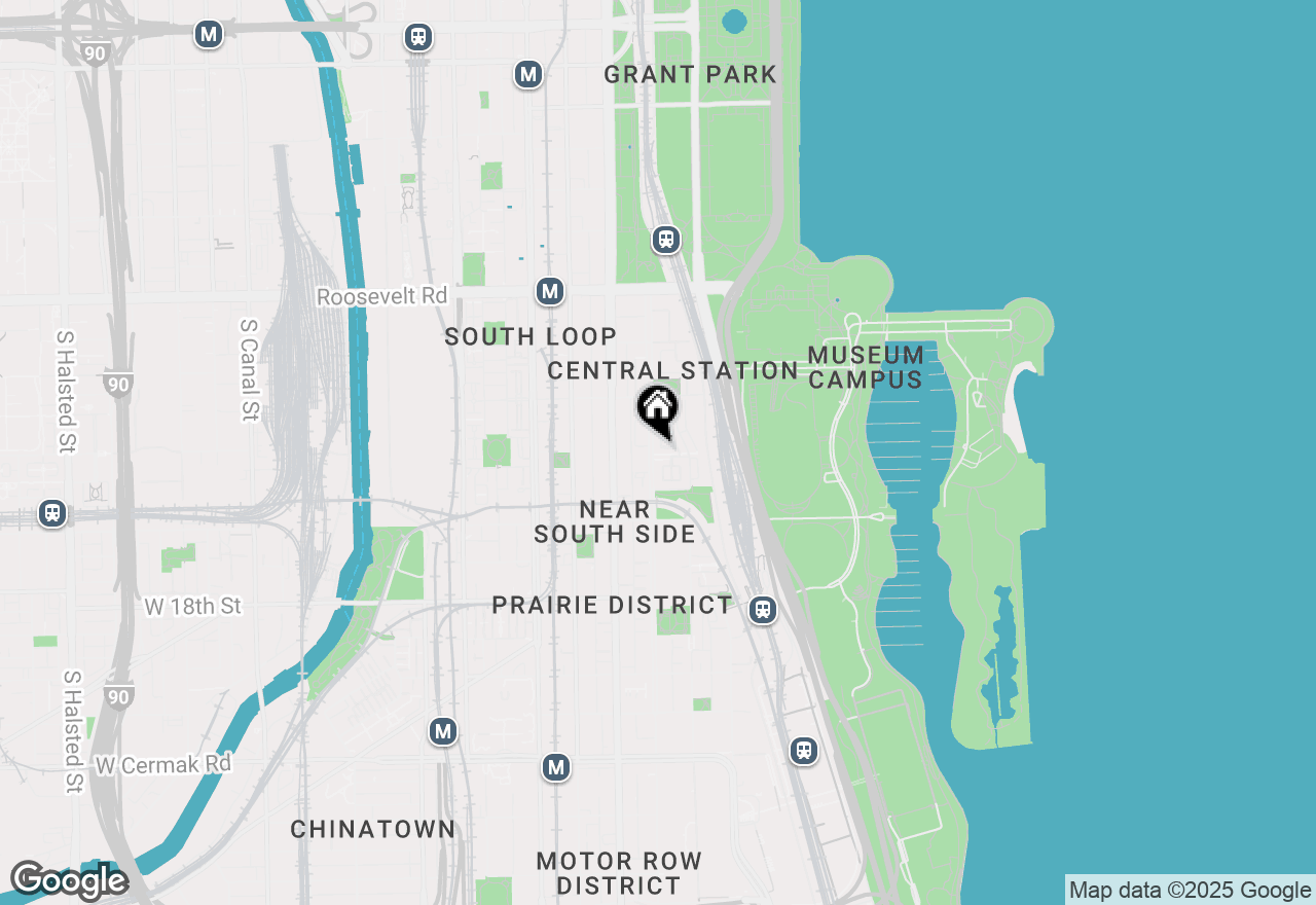 Map of 1478 S Prairie Avenue #L, Chicago, IL 60605