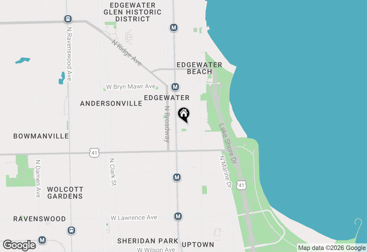 Map of 5331 N Winthrop Avenue #3, Chicago, IL 60640