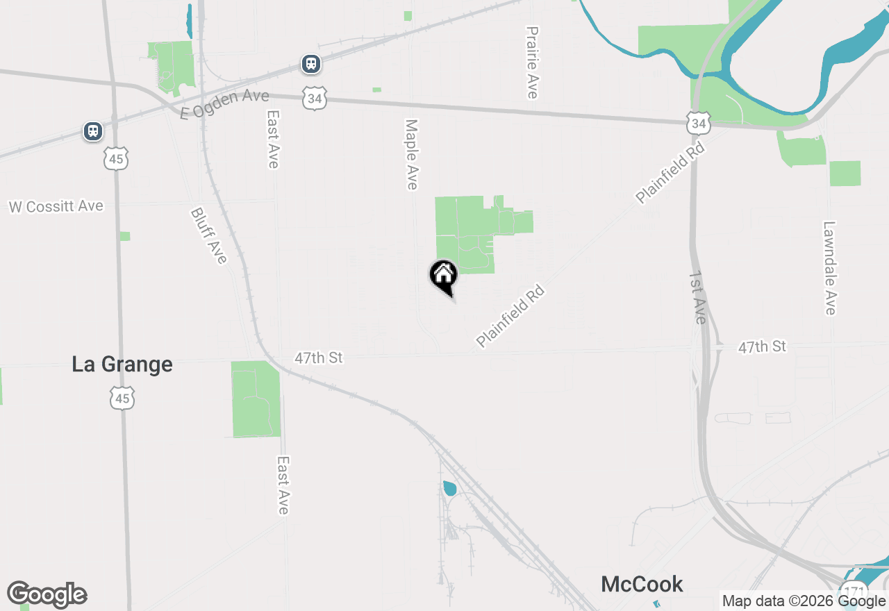 Map of 4533 Elm Avenue, Brookfield, IL 60513