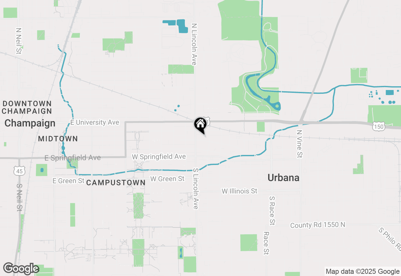 Map of (Address confidential), Urbana, Illinois 61801