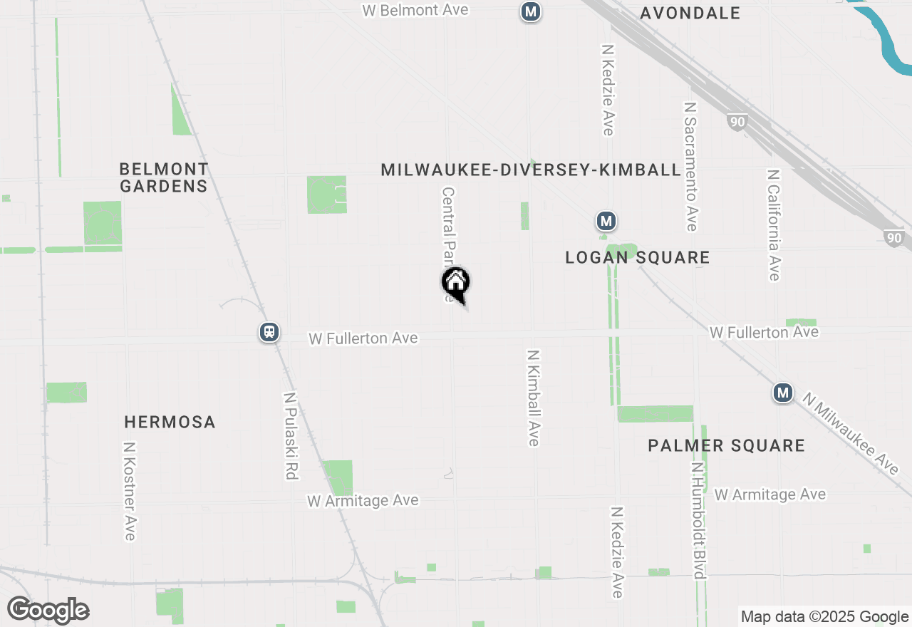 Map of 2431 N Central Park Avenue, Chicago, IL 60647