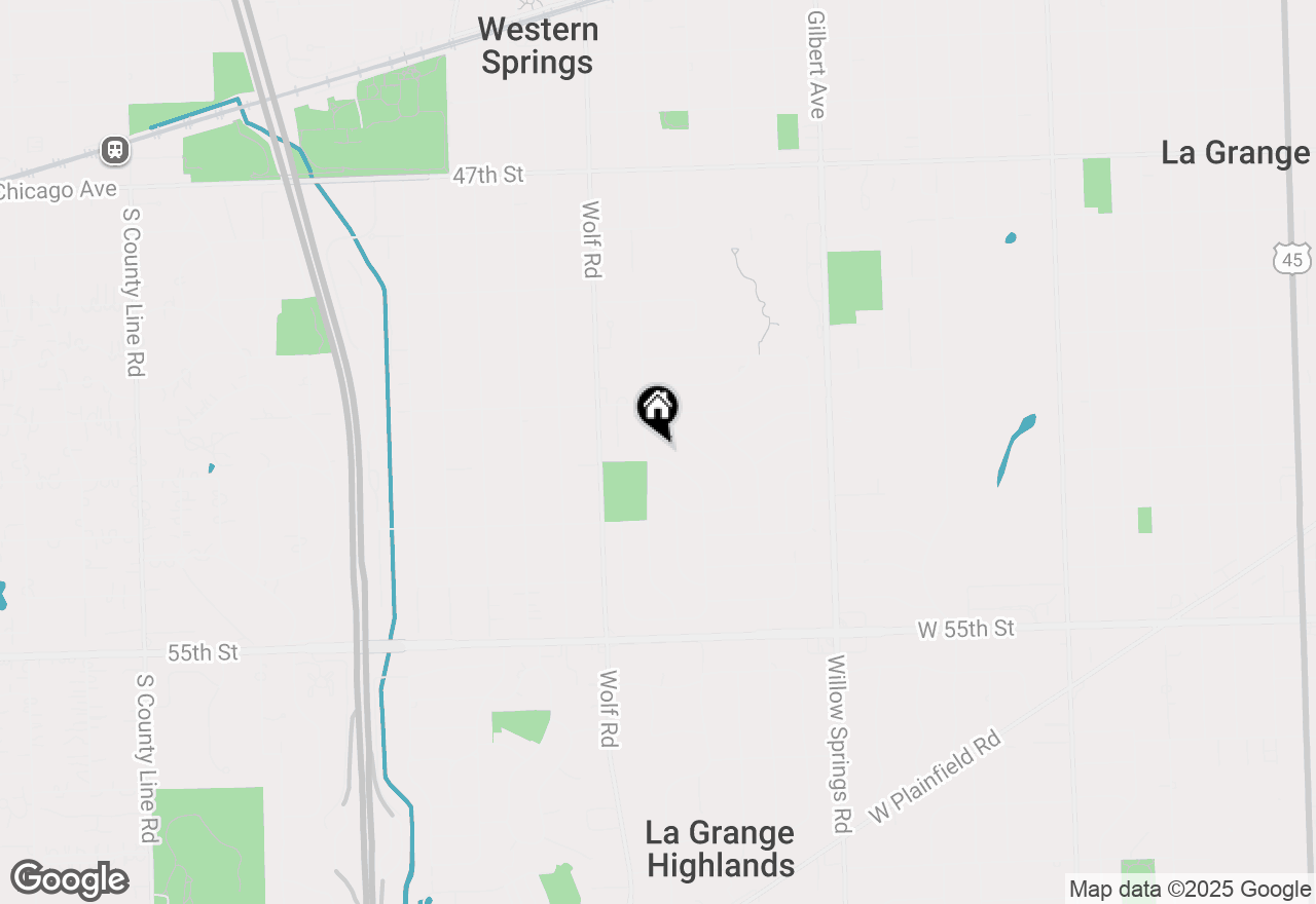 Map of 5131 Howard Avenue, Western Springs, IL 60558