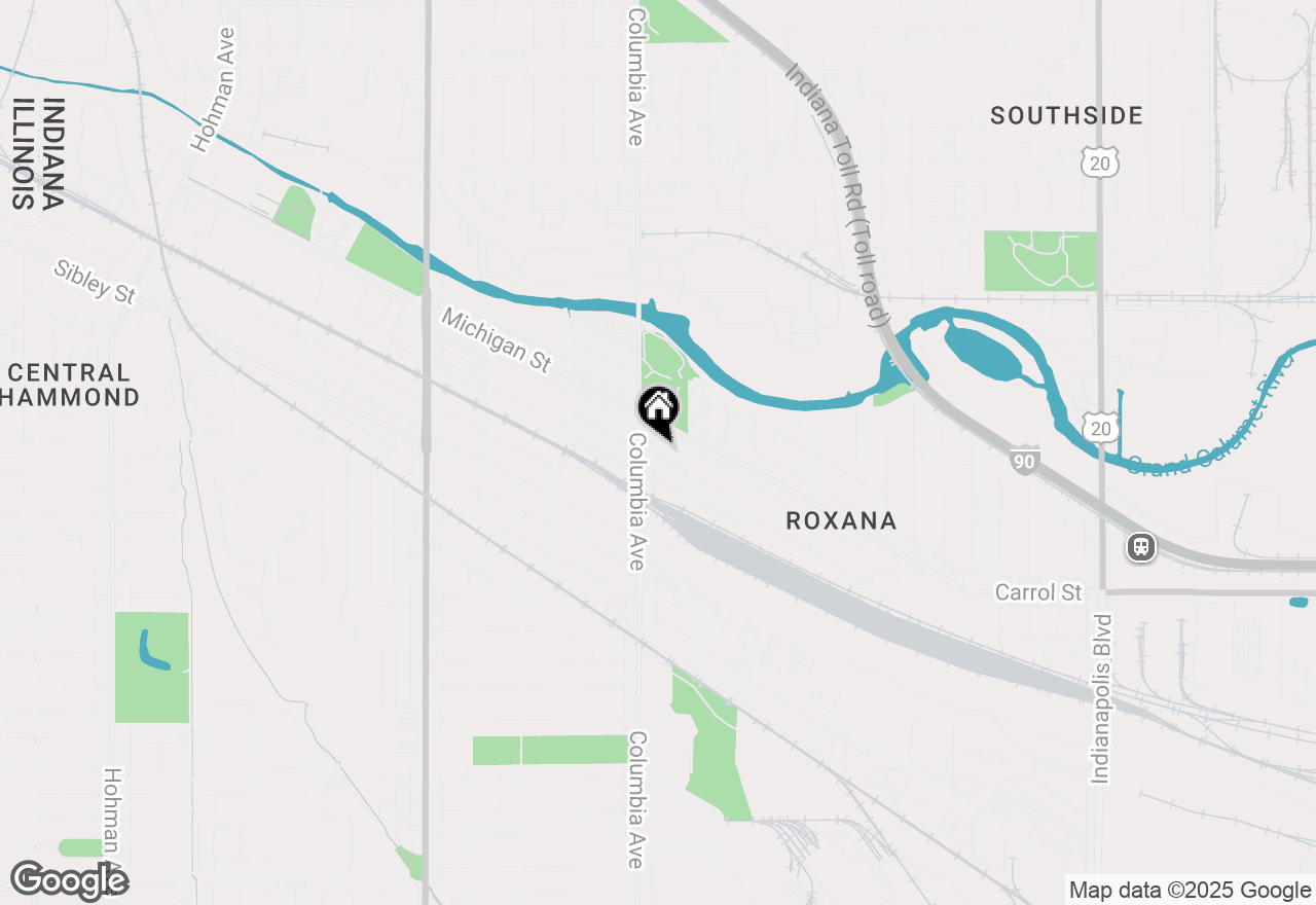Map of 1224 Truman Street, Hammond, IN 46320