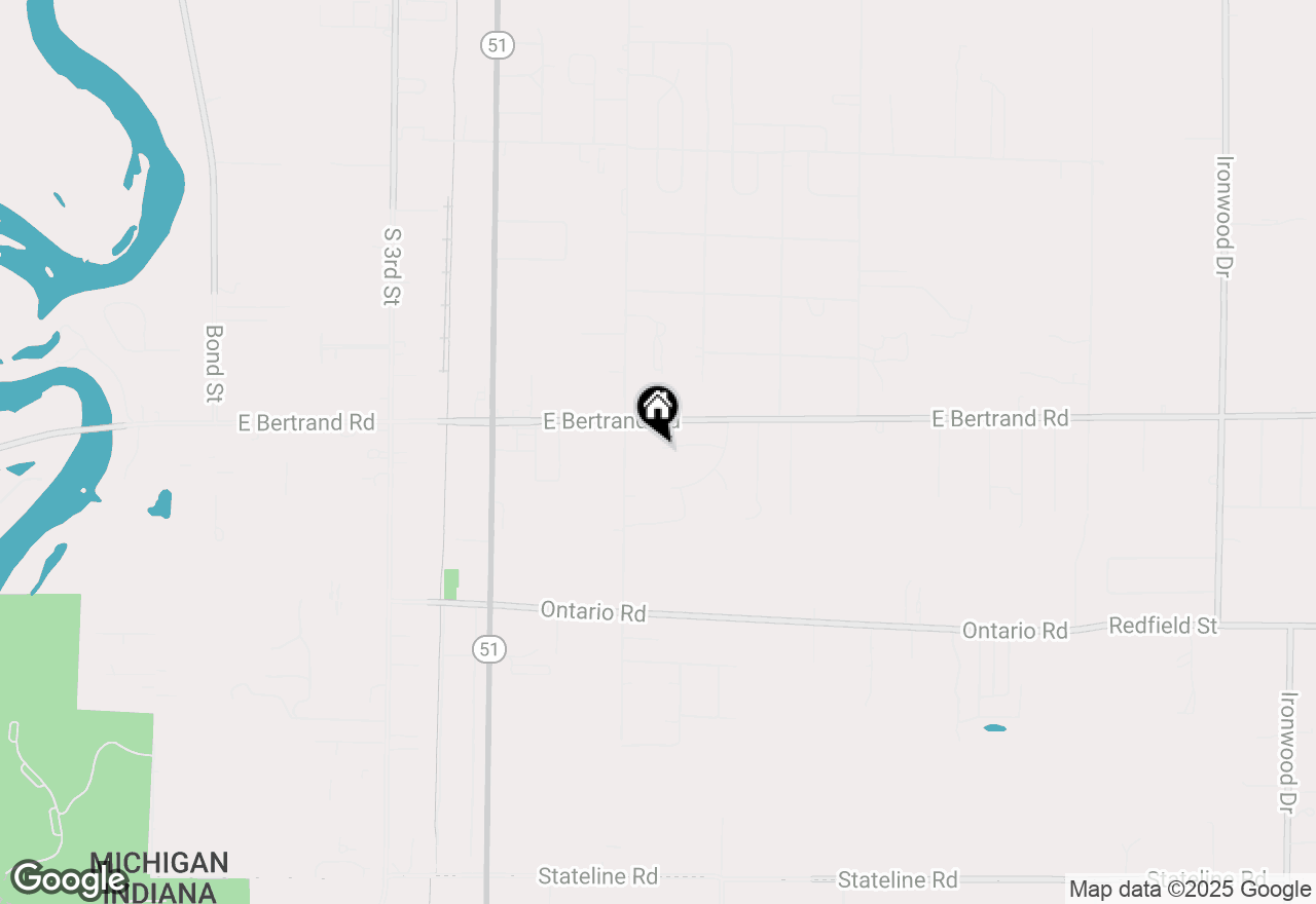 Map of 1314 Honeysuckle Lane, Niles, MI 49120