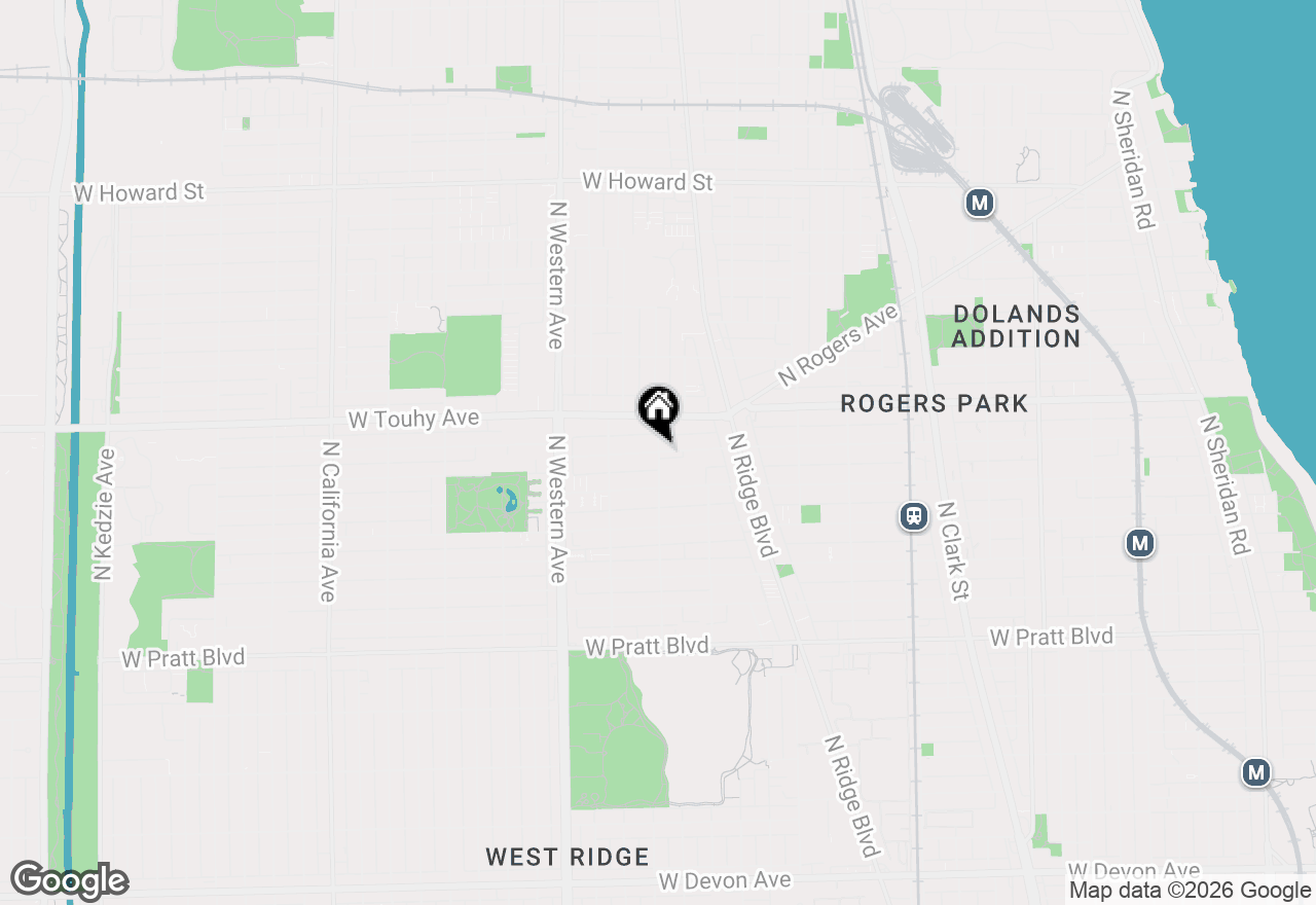 Map of (Address confidential), Chicago, Illinois 60626