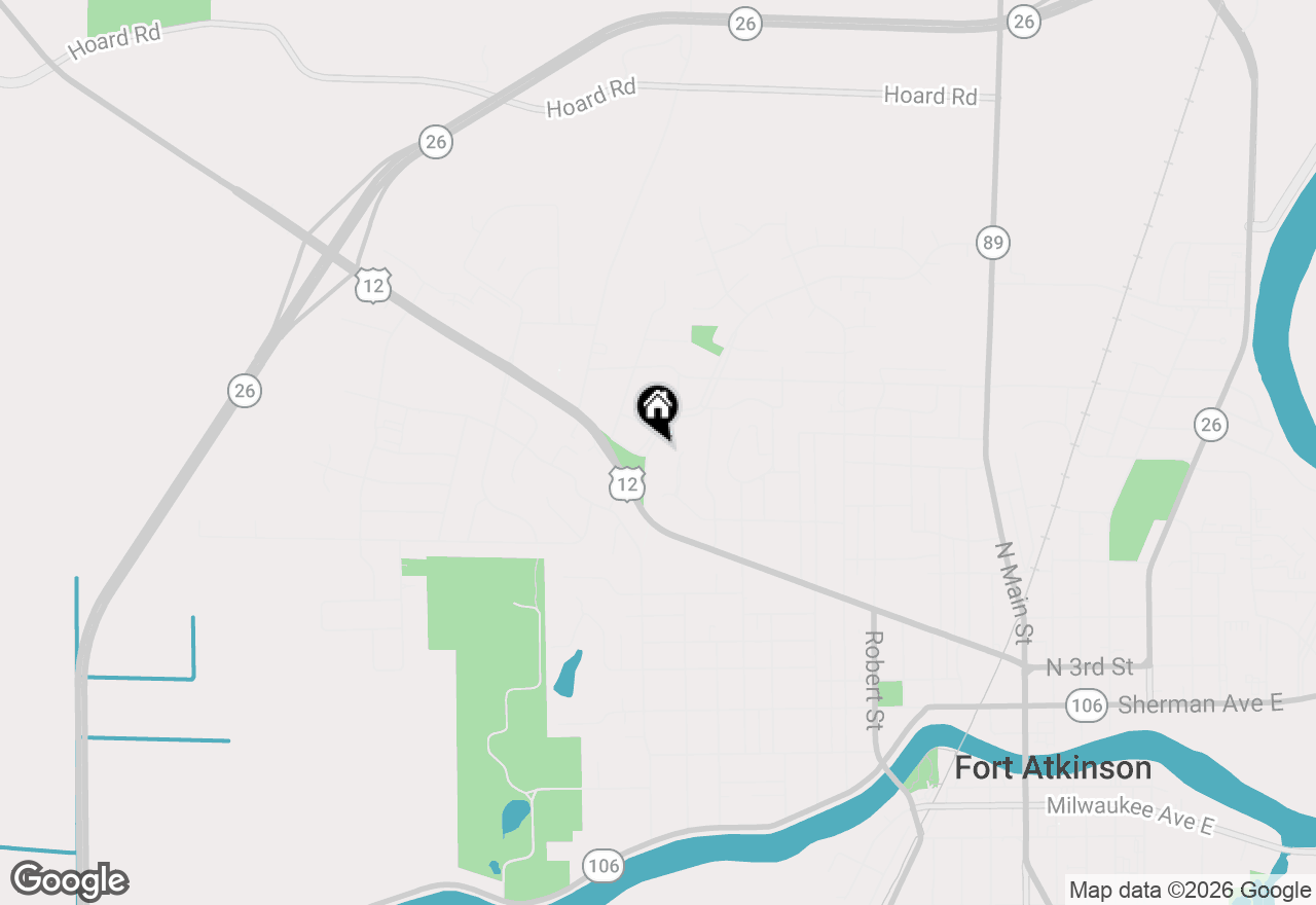 Map of 710 W Blackhawk Dr, Fort Atkinson, WI 53538