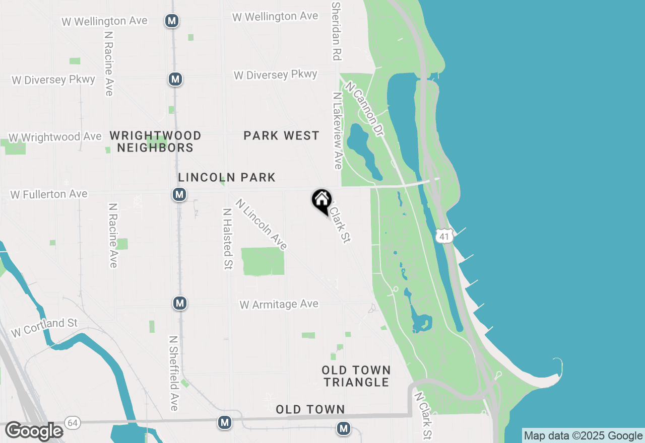 Map of 441 W Belden Avenue, Chicago, IL 60614
