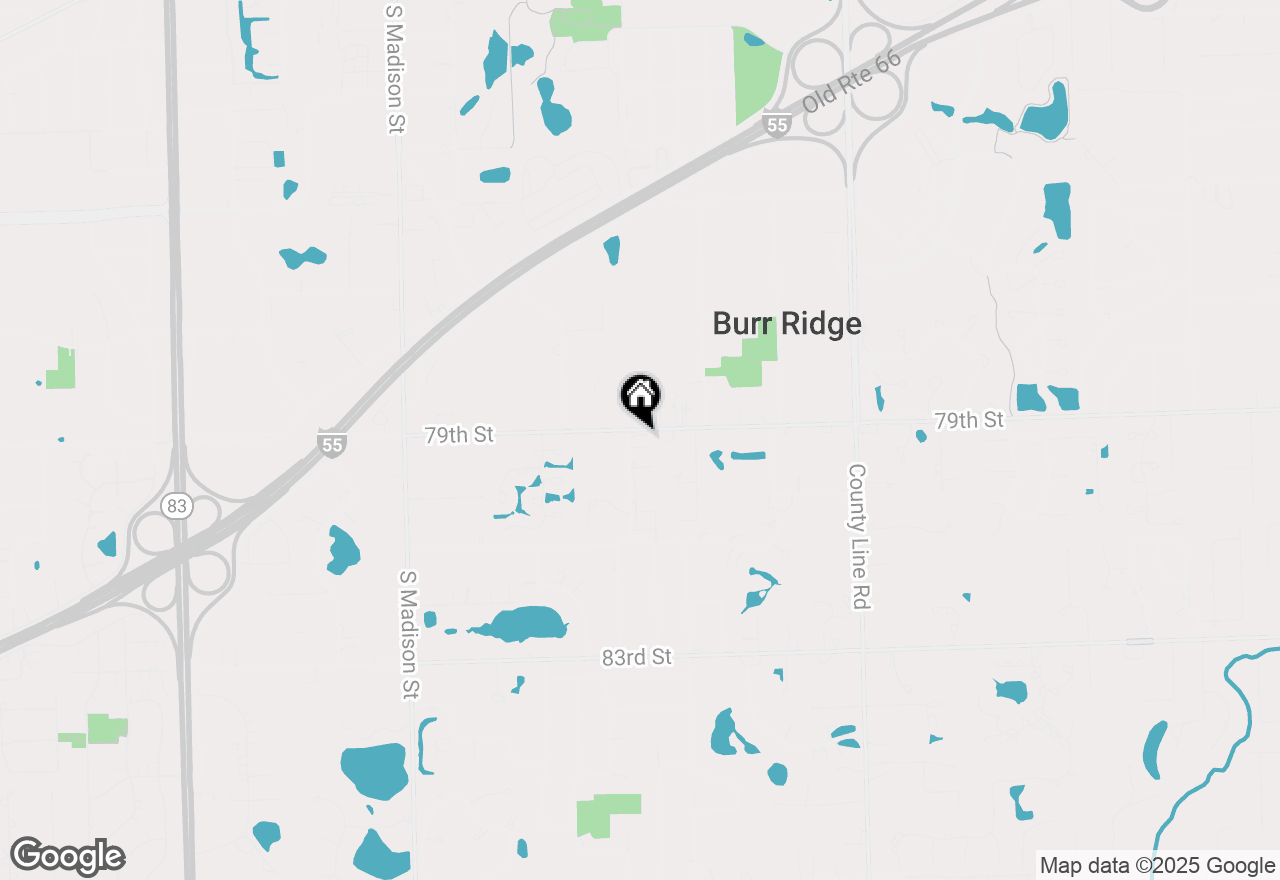 Map of 7908 S Garfield Avenue, Burr Ridge, IL 60527