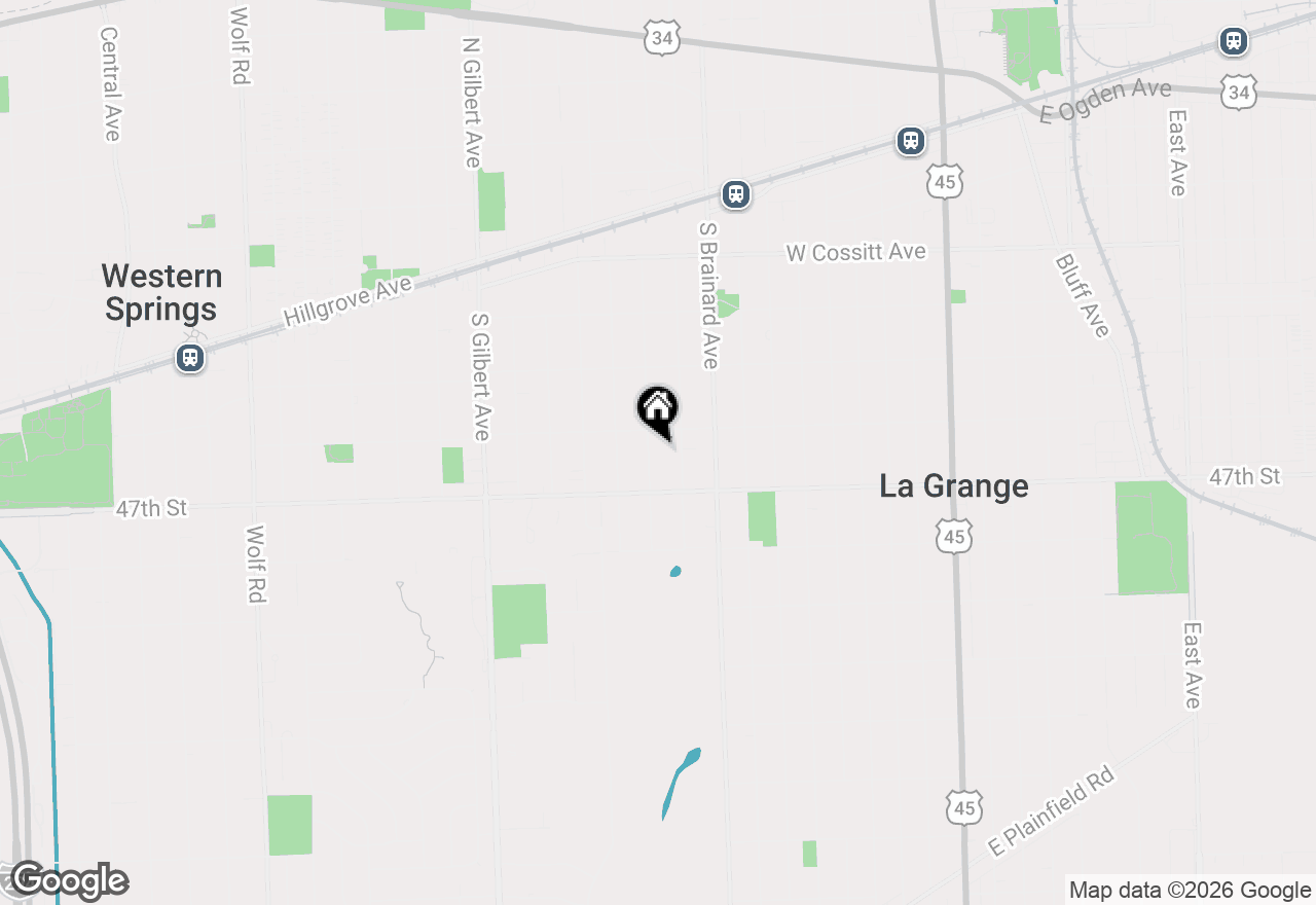 Map of 421 Blackstone Avenue, La Grange, IL 60525