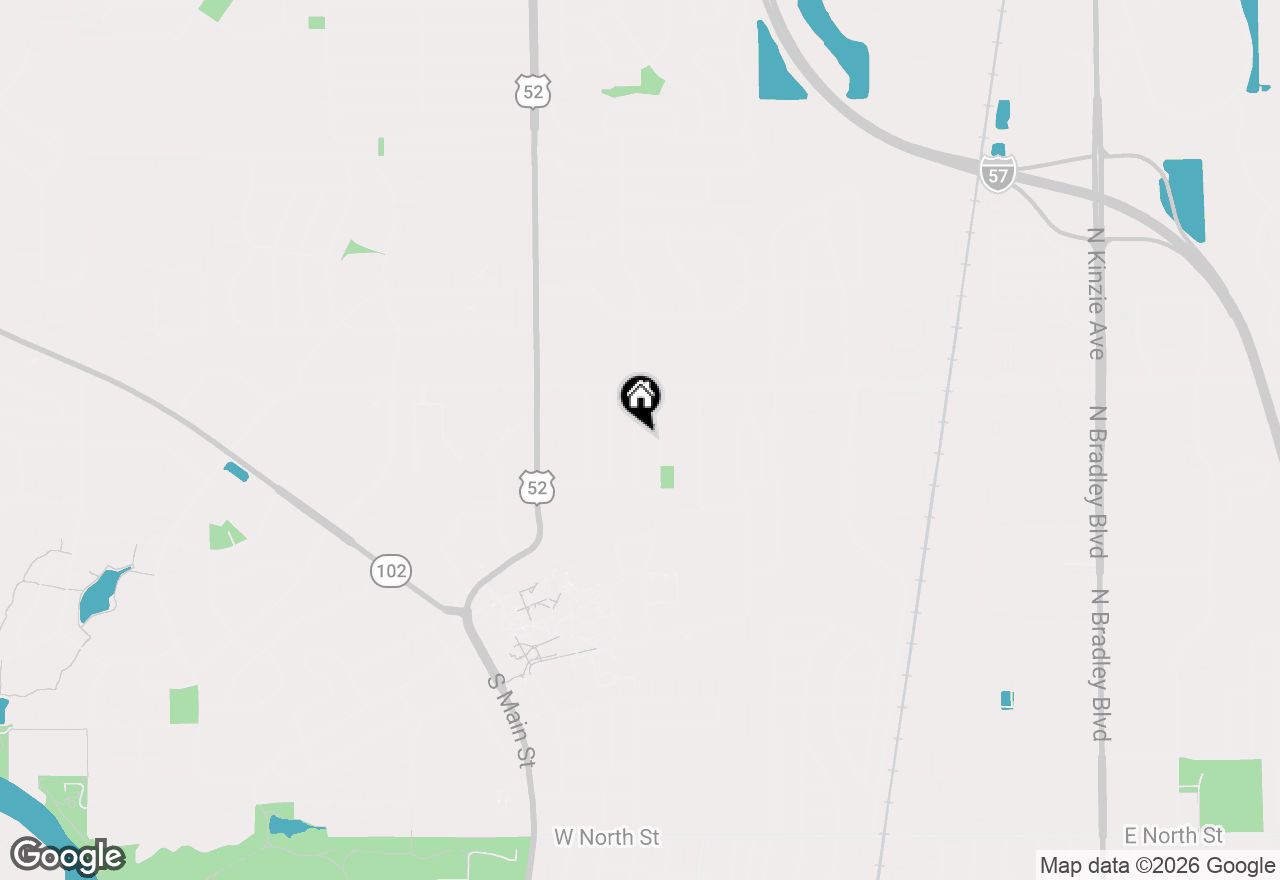 Map of 292 Ashley Drive, Bourbonnais, IL 60914