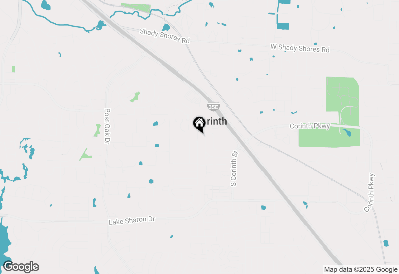 Map of 1721 Oak Hill Drive, Corinth, TX 76210