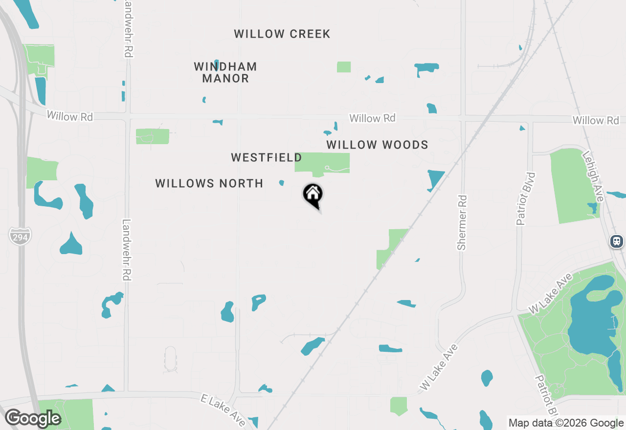 Map of 2415 Happy Hollow Road, Glenview, IL 60026