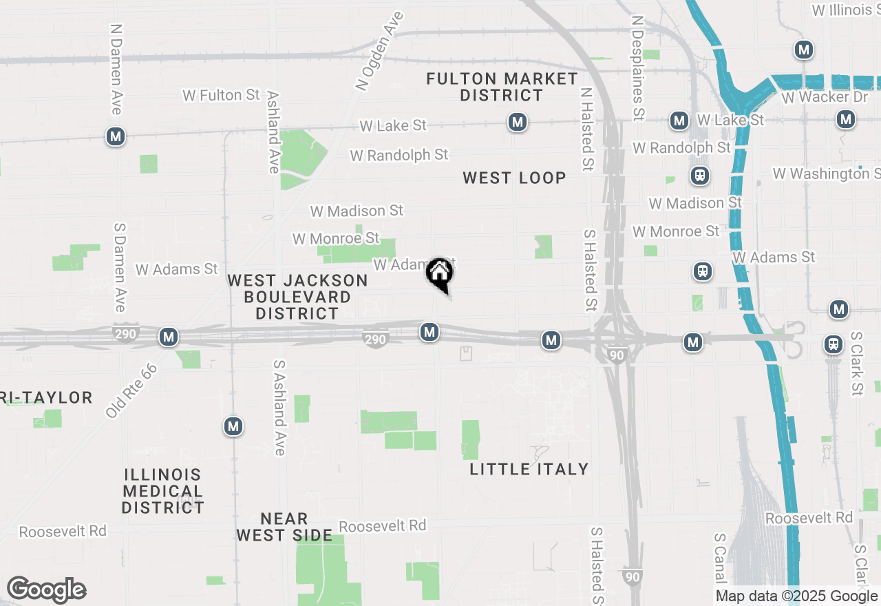 Map of 313 S Racine Avenue #6A, Chicago, IL 60607