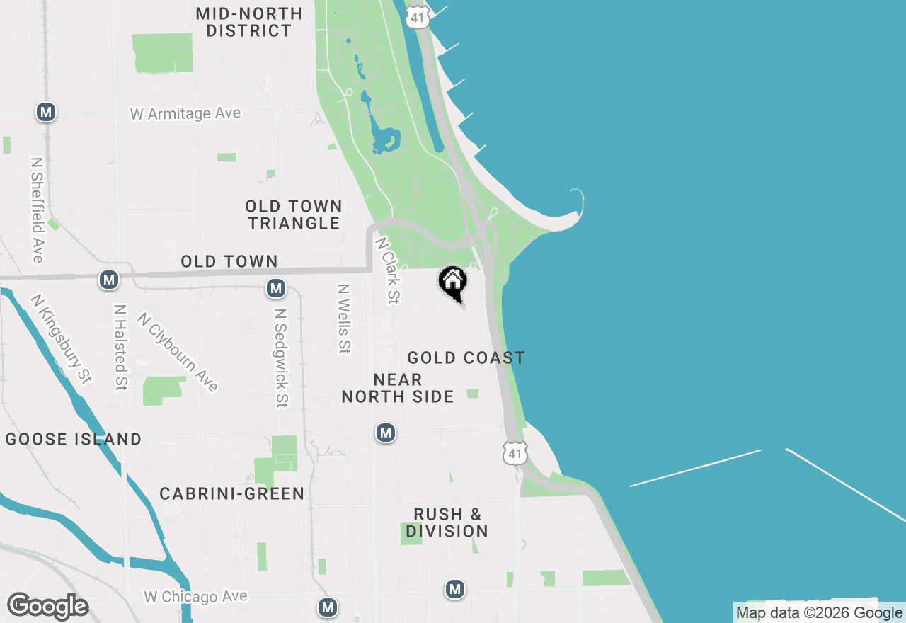 Map of 1450 N Astor Street #3B, Chicago, IL 60610