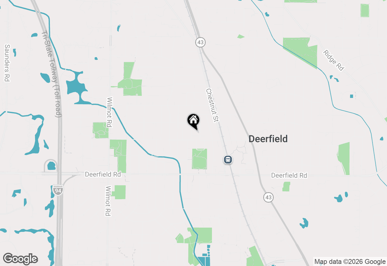 Map of 1023 Oakley Avenue, Deerfield, IL 60015