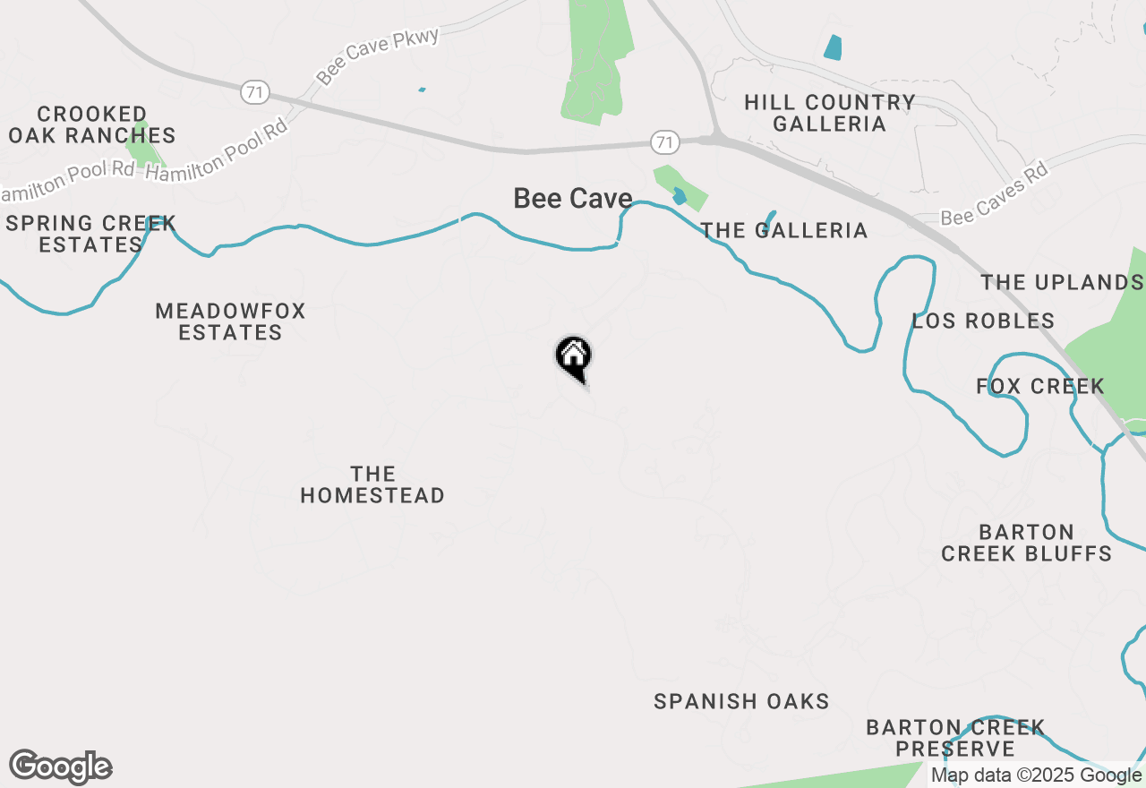 Map of 6358 Spanish Oaks Club Blvd, Austin, TX 78738