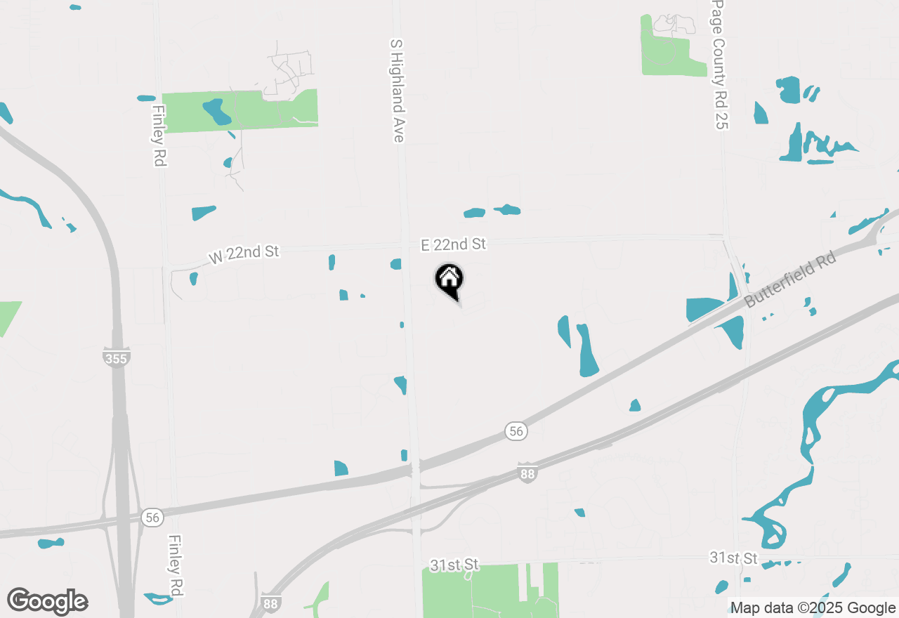 Map of 355 Summit Circle, Lombard, IL 60148