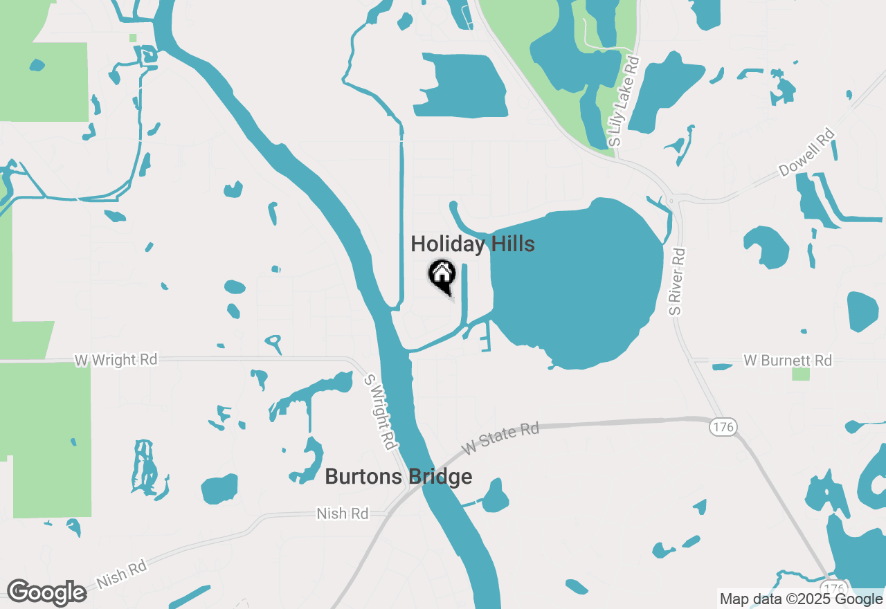 Map of 1503 Evergreen Street, Holiday Hills, IL 60051