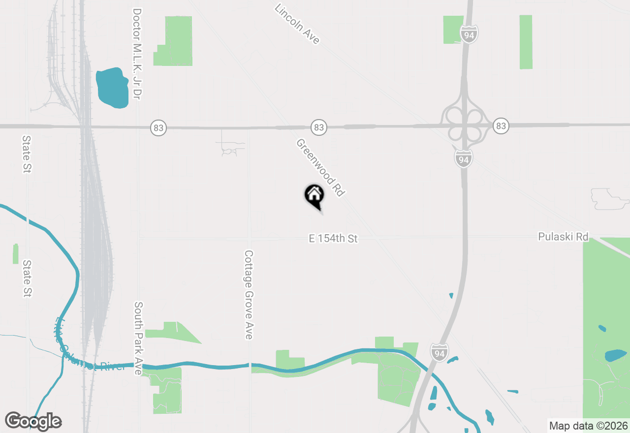 Map of 15321 Ellis Avenue, South Holland, IL 60473