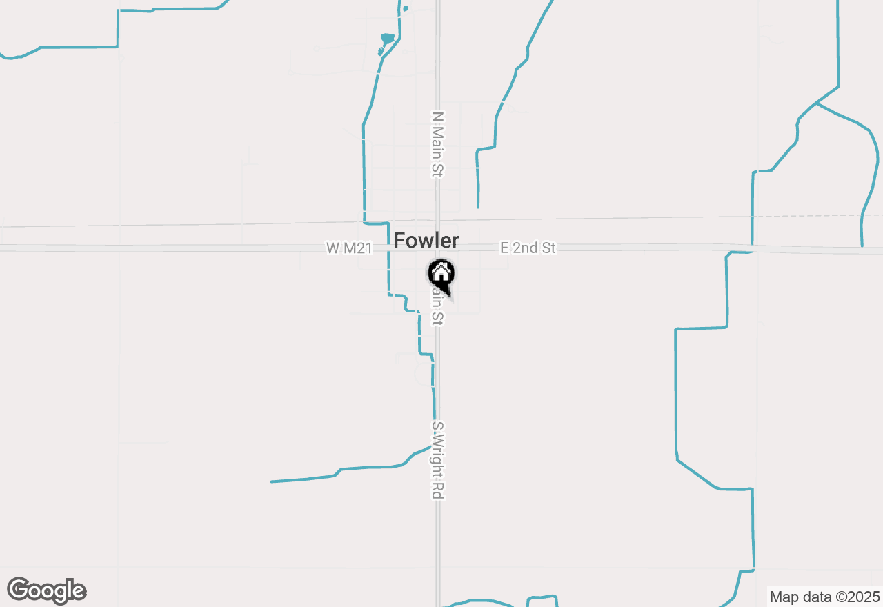 Map of 437 S Main Street, Fowler, MI 48835