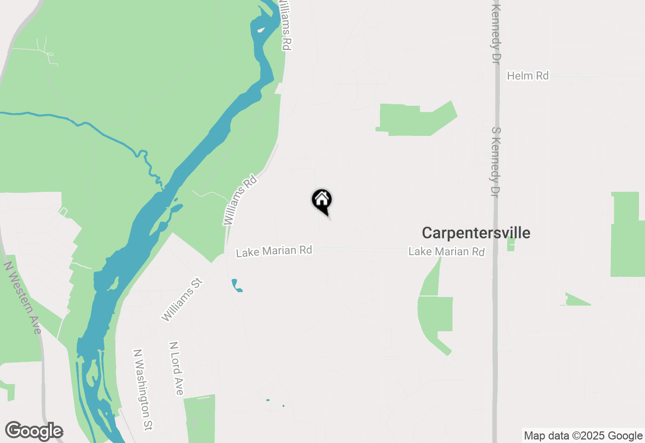 Map of 125 Park Avenue, Carpentersville, IL 60110