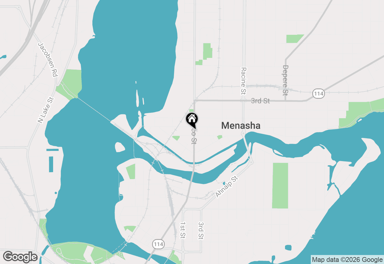Map of 60-62 Tayco Street, Menasha, WI 54952