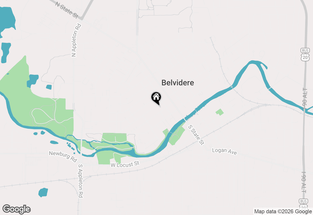 Map of 306 W Madison Street, Belvidere, IL 61008