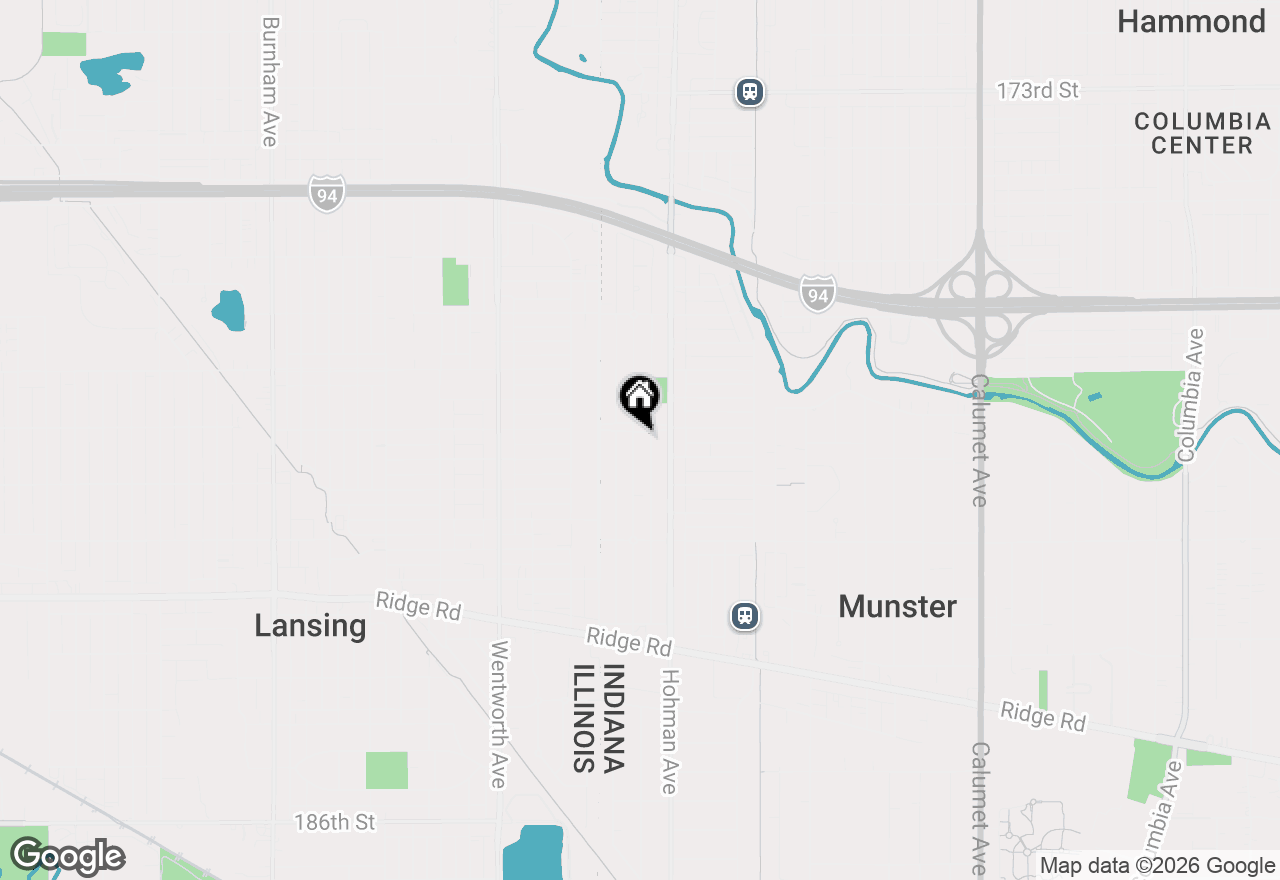 Map of 108 Beverly Place, Munster, IN 46321