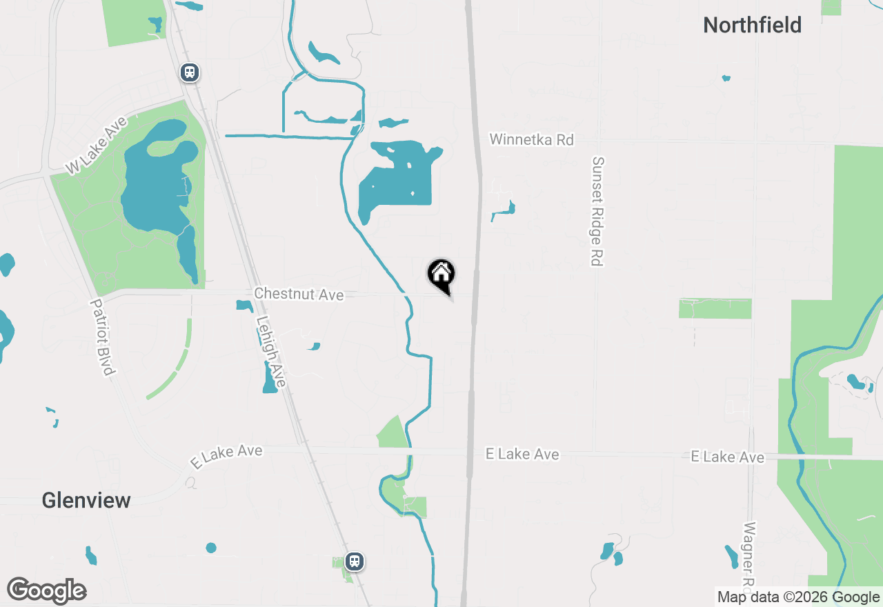 Map of 1735 Chestnut Avenue, Glenview, IL 60025