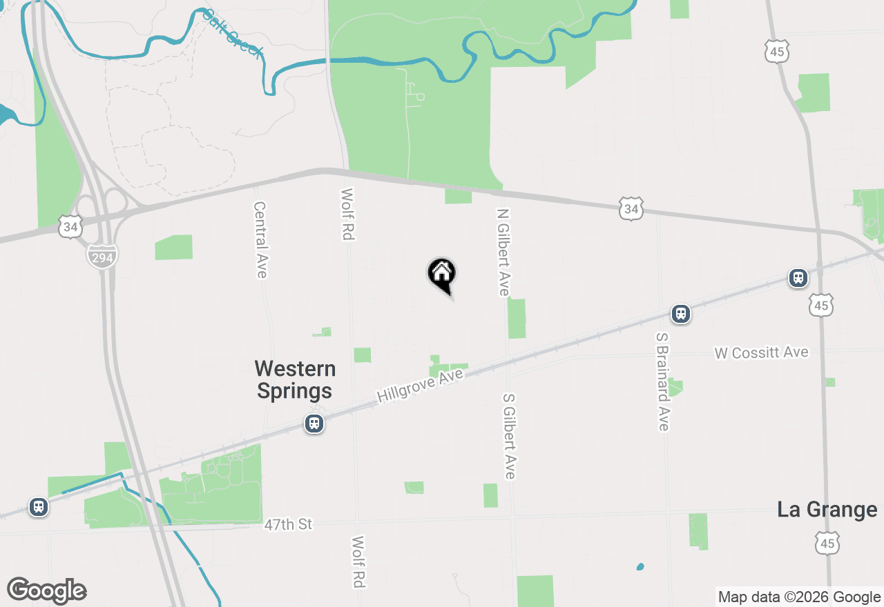 Map of 4124 Clausen Avenue, Western Springs, IL 60558