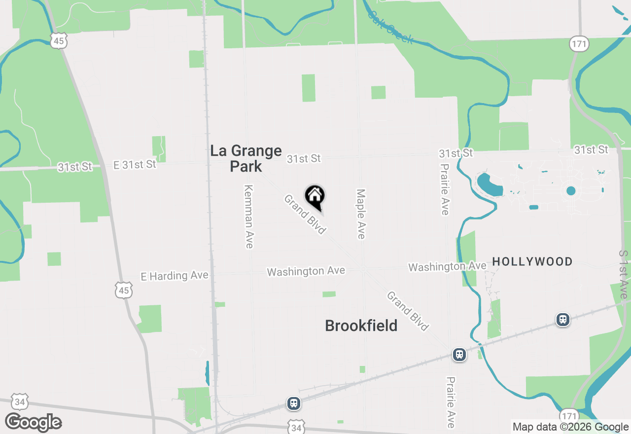 Map of 9333 Jackson Avenue, Brookfield, IL 60513