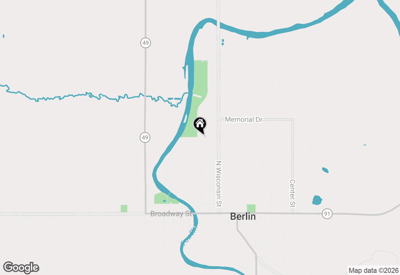 Map of 221 W Cumberland Avenue, Berlin, WI 54923