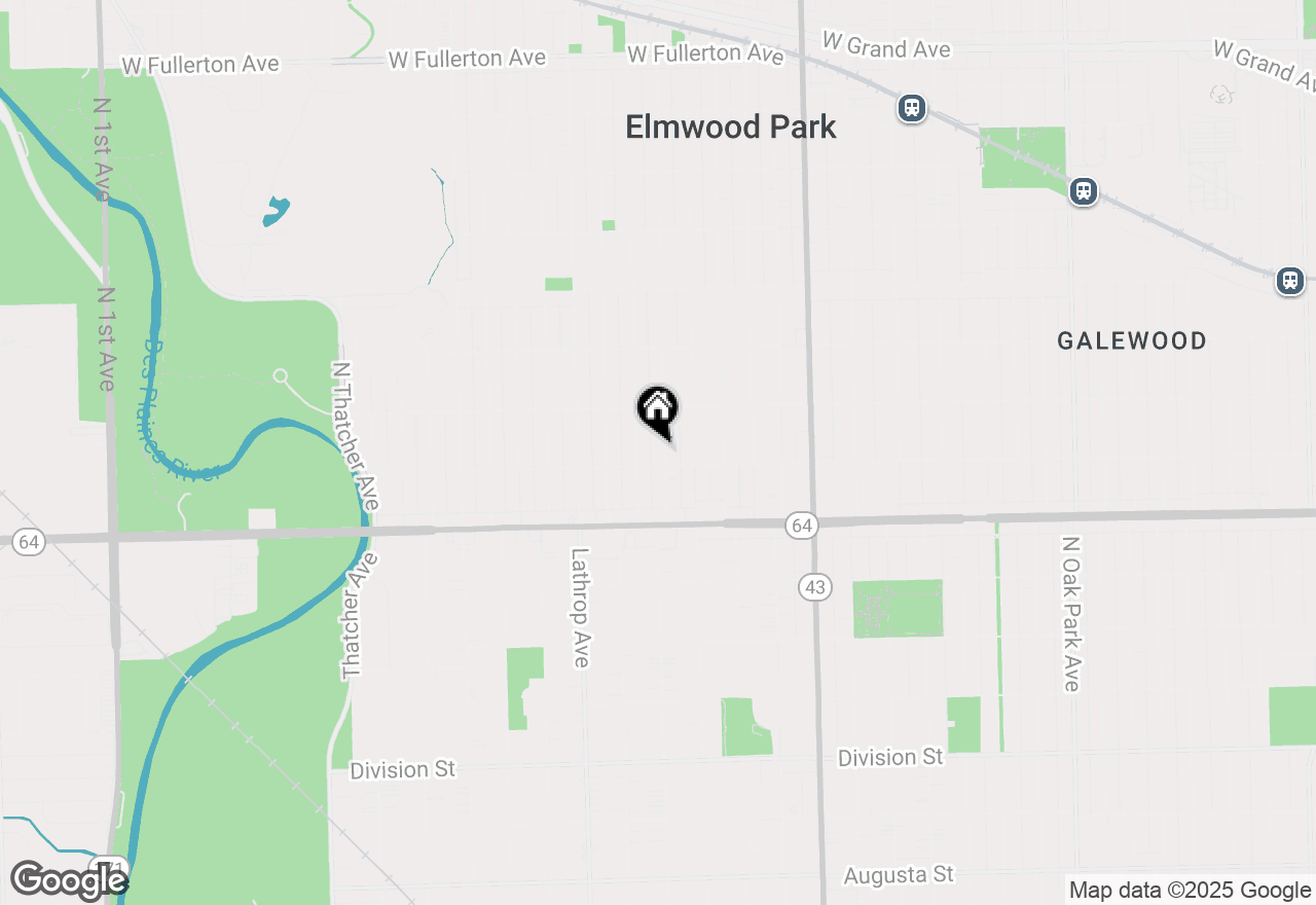 Map of 1710 N 74th Court, Elmwood Park, IL 60707