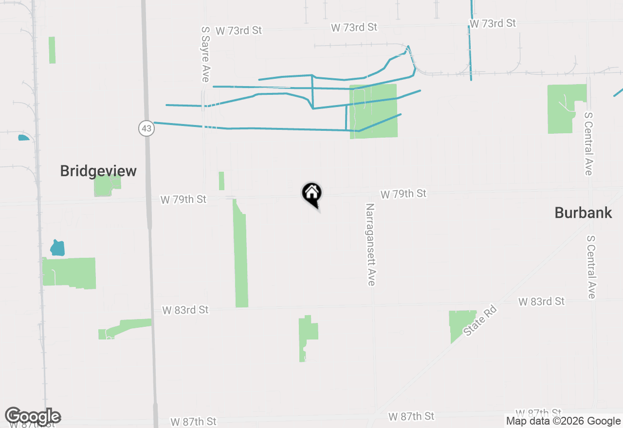Map of (Address confidential), Burbank, Illinois 60459