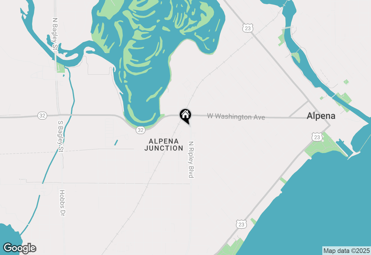 Map of 139 S Ripley, Alpena, MI 49707