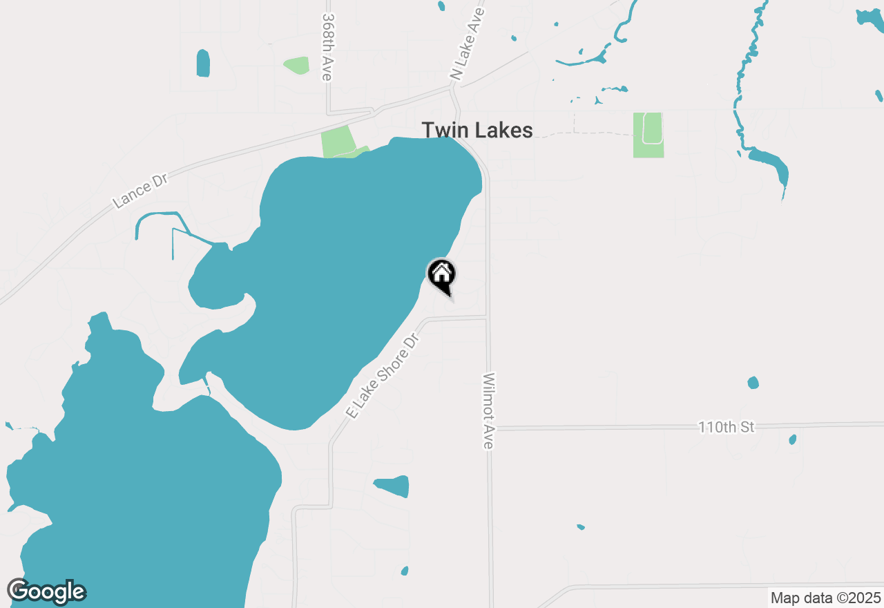 Map of 523 Oakwood Trl, Twin Lakes, WI 53181