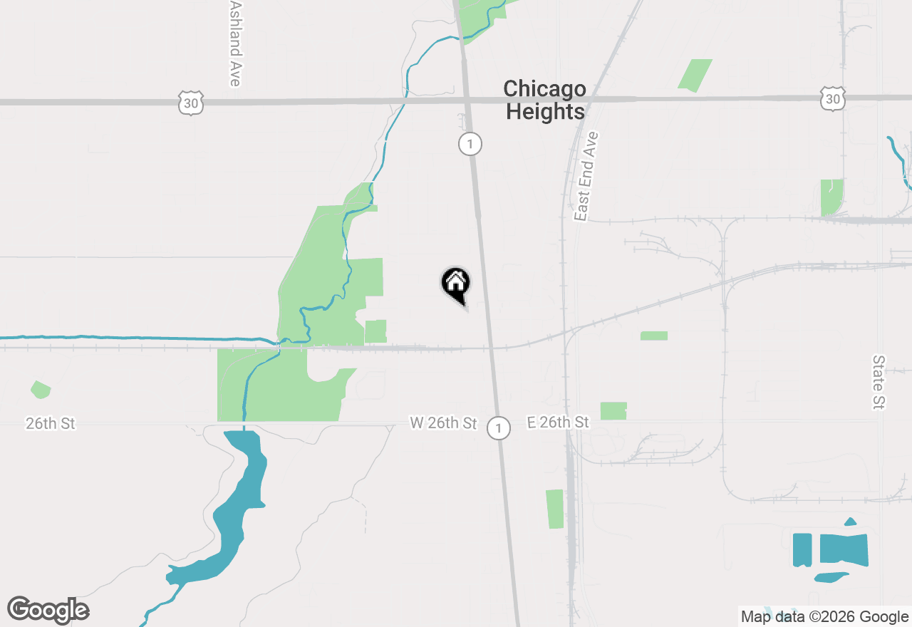 Map of 40 W Main Street, Chicago Heights, IL 60411