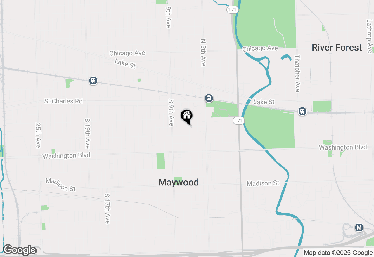 Map of 302 S 7th Avenue, Maywood, IL 60153