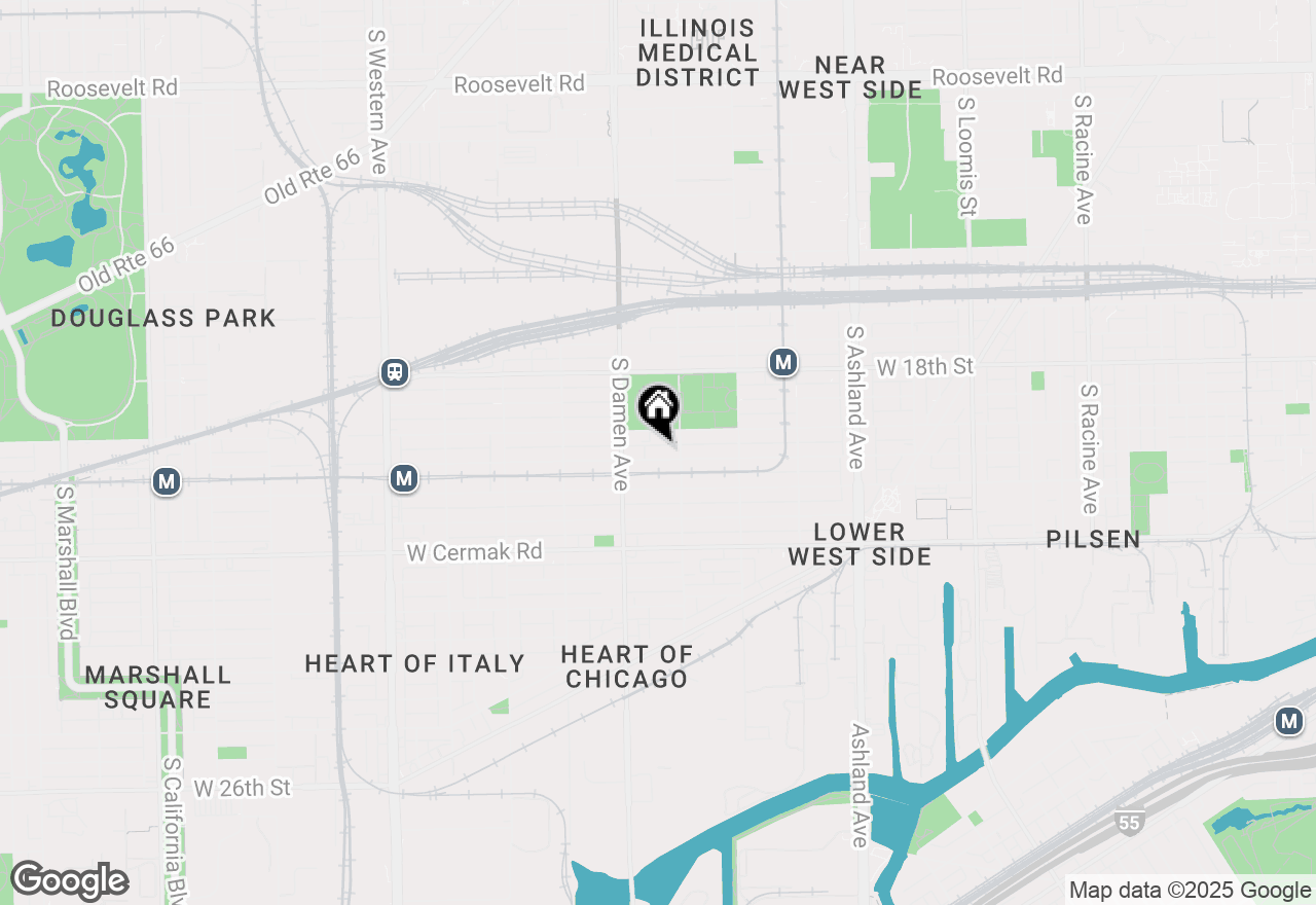 Map of 1920 W Cullerton Street #3, Chicago, IL 60608