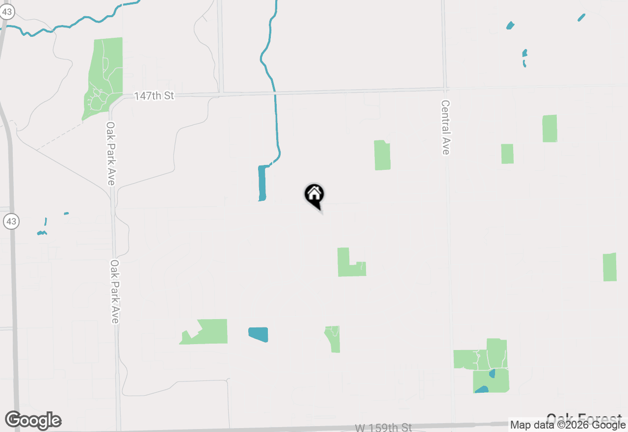 Map of 6043 El Morro Lane, Oak Forest, IL 60452